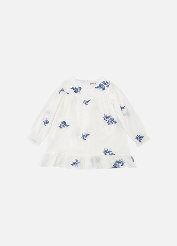 Біла сукня з довгим рукавом для дівчинки колір білий цб-00243486 Bobby (297060028)