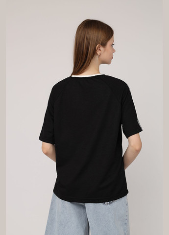 Футболка з коротким рукавом жіноча колір чорний ЦБ-00275597 Divon - (330357962)
