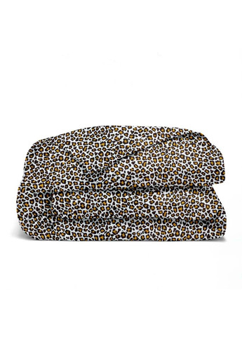Євро постіль з простирадлом на гумці Leopard 200х220 см Cosas (307387052)