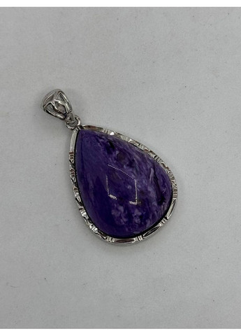 Кулон из чароита 28*20*10 мм Фиолетовый No Brand (363829907)