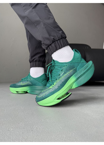 КРОСІВКИ ЖІНОЧІ NIKE AIR ZOOM ALPHAFLY NEXT% 2 GREEN НАЙК АІР ЗУМ No Brand сірі демісезони (367168010)