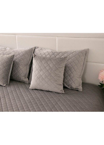 Подушка 40x40 - Grey ромб велюр серая (26101) Руно (347163234)