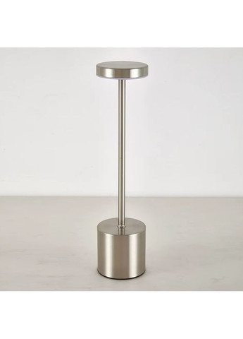 Беспроводная светодиодная лампа настольная с 3 режимами освещения ночной светильник ночник Серебристый (NS616) No Brand (374014881)