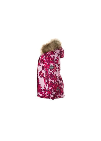 Комбинированная зимняя куртка alondra 18420030 розовый с принтом 92 (4741632030244) Huppa