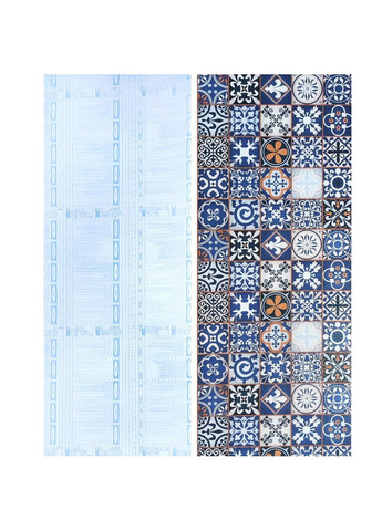 Самоклеящаяся пленка синий орнамент 0,45х10м SW-00001208 Sticker Wall (316187247)