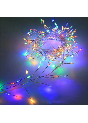 Гирлянда роса фейерверк с работой от USB пультом управления серебристый провод 100 м 2000 лампочек (481997-Prob) Разноцветная Unbranded (369497721)