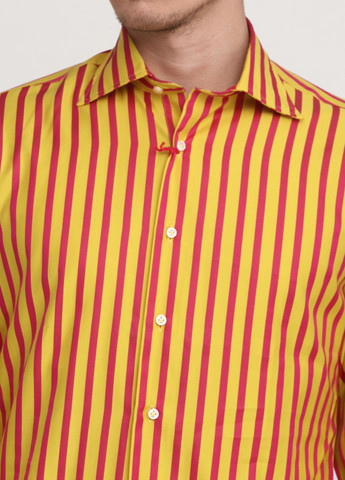 Желтая повседневный рубашка Brian Dales с длинным рукавом