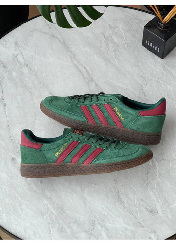 Черные демисезонные кроссовки мужские и женские adidas handball spezial green | адидас гандбол специал зеленые No Brand