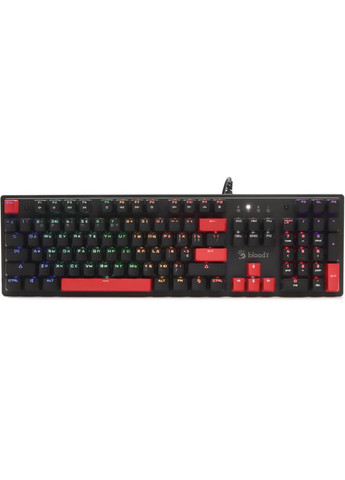 Клавиатура Bloody S510R RGB BLMS Switch Red USB Black (Bloody S510R Fire Black) A4Tech (280940956)