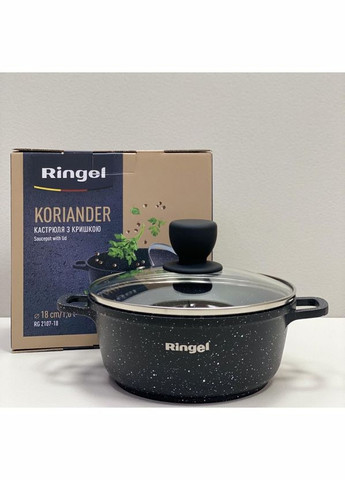 Кастрюля алюминиевая с крышкой 18 см 1,8 л RG-2107-18 Ringel (317203624)