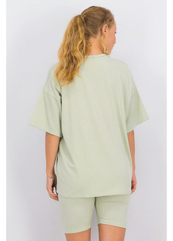 Светло-зеленый летний комплект (шорты, футболка) Boohoo