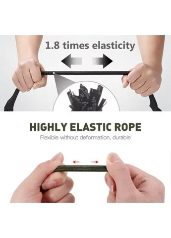 Ремень Банджи - карабин шнур для багажа велосипед палатки алпинизма органайзер кабеля эластичная веревка 30 см 1 шт Черный OlaN (362207074)