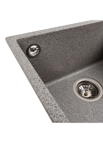 Гранітна мийка для кухні 4040 RUBA матовий сірий Valeso (358059902)