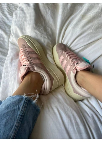 КРОССОВКИ ЖЕНСКИЕ ADIDAS CAMPUS X BAD BUNNY PINK PREMIUM АДИДАС КАМПУС No Brand розовые демисезоны (367174365)