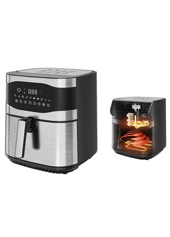 Аерофритюрниця для смаження без масла з подвійною системою нагріву аерогриль мультипіч 10 л (FS354) Sokany (361385259)