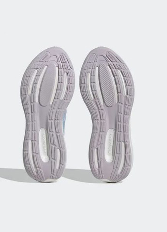 Кроссовки Runfalcon 3 Blue Dawn Zero Metalic Silver Dawn adidas голубые лето (302898165)