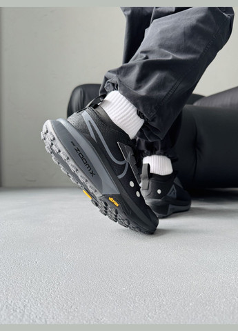 Черные демисезонные кроссовки мужские nike zegama trail 2 zoomx black | найк зегама треил 2 черные No Brand