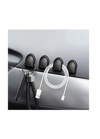 Універсальний гачок автомобільний 8 шт Чорний (RT050733) Bodasan (317297166)