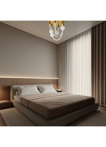 Люстра золотая "CRYSTAL" арт-деко (90-L1061 (400)) No Brand (370070167)