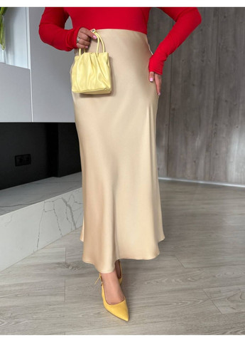Жіноча шовкова спідниця міді з елегантним кроєм - Заміри в описі DK/DL Мода без кордонів (366281260)