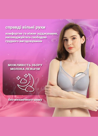 Молоковідсмоктувач електричний бездротоврий Genius Lacto Pro 210 ml ультратихий та портативний, вільні руки, білий LELIK (316591328)