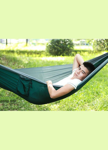 Гамак туристичний двомісний підвісний 270x140 см Чорний (C051060) CamP (342122430)