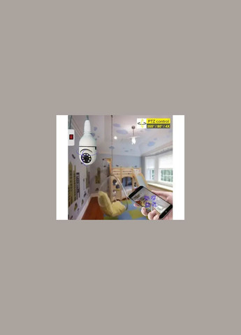 Камера видеонаблюдения в патрон IPC-V380-E27 удаленный доступ, ночная съёмка, определение движения, микрофон Happy Home (371357623)