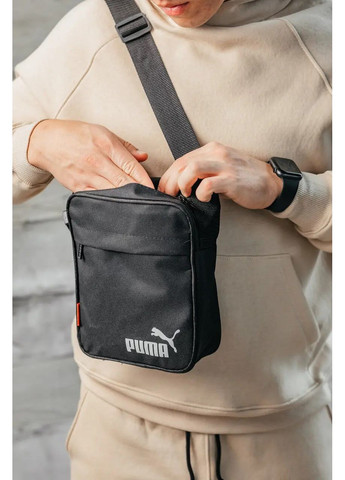 Стильна чорна барсетка чоловіча No Brand (365762017)