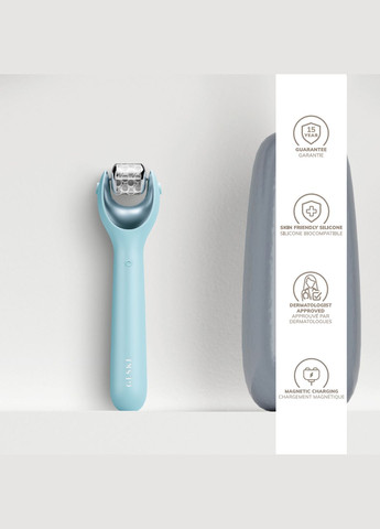 Электронный роллер для лица с микроиглами MicroNeedle Face Roller 9в1 turquoise GESKE (341526111)