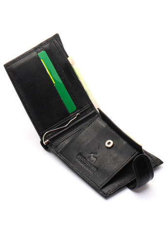 Чорне шкіряне чоловіче портмоне із затискачем для грошей MC-2006H-1 Marco Coverna (341309597)