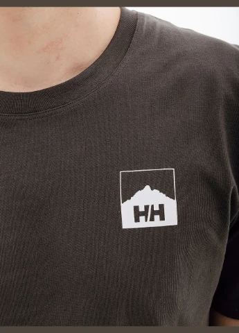 Сіра футболка nord graphic hh t-shirt Helly Hansen