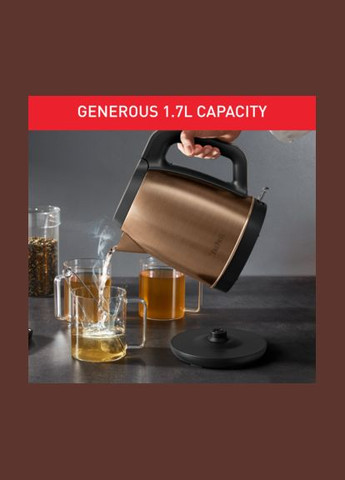 Електрочайник Coppertinto 1.7л, Strix, нержавіюча сталь, Tefal (314749118)