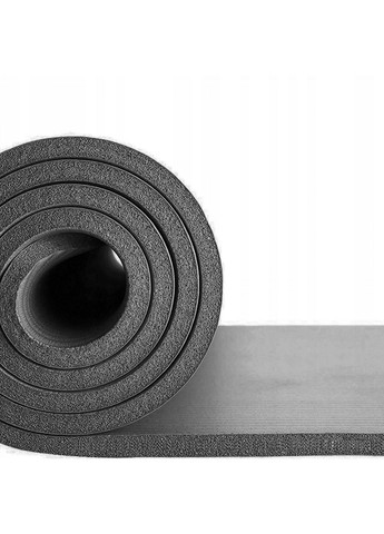 Коврик (мат) для йоги и фитнеса NBR 1.5 см YG0001 Grey Springos (280911293)