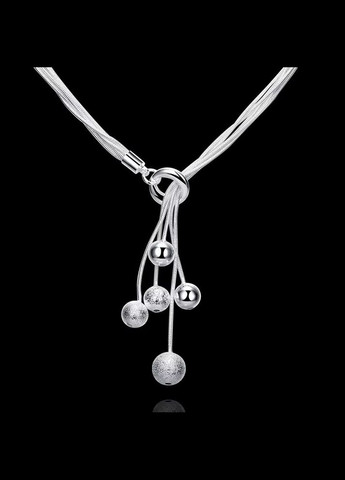 Набір підвіска та браслет із кулями Вісячі Буси кулон стерл. ср. проба tiffany комплект No Brand (338436207)