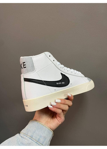 КРОСІВКИ ЖІНОЧІ NIKE BLAZER WHITE «RED LOGO» НАЙК БЛЕЙЗЕР No Brand білі демісезони (368867401)