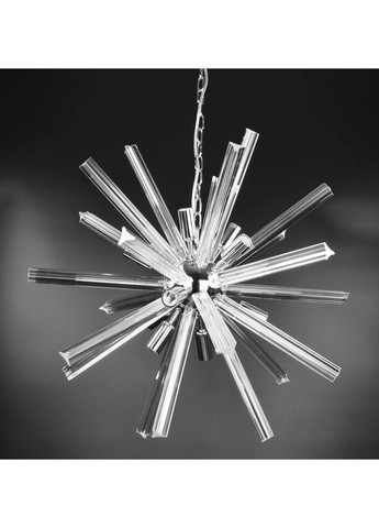 Люстра підвісна на 12 лампочок 26759 Хром 65-140х65х65 см. Sunnysky (335975159)
