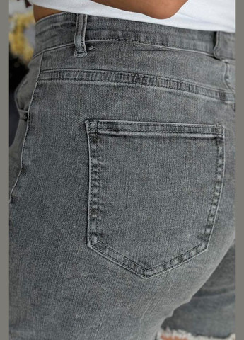 Шорты женские джинсовые серого цвета Let's Shop (294293104)