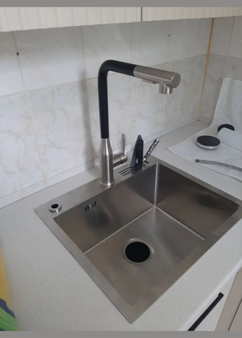 Мойка кухонная накладная 1.5 мм из нержавейки 45 см NS5245 Nett NS-5245 (316390508)