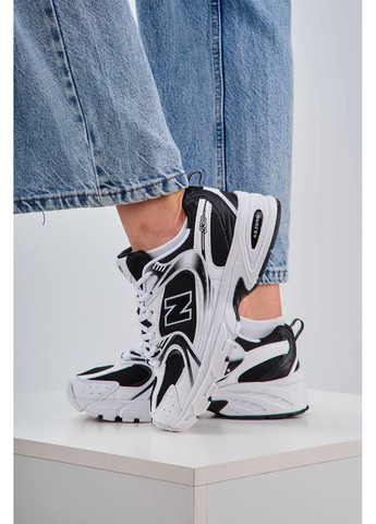 Черные демисезонные кроссовки мужские new balance 530 white black v2 premium нью беланс 530 No Brand