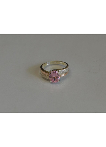 Каблетка серебряная с золотыми пластинами и фианитами Silver Style (367268293)