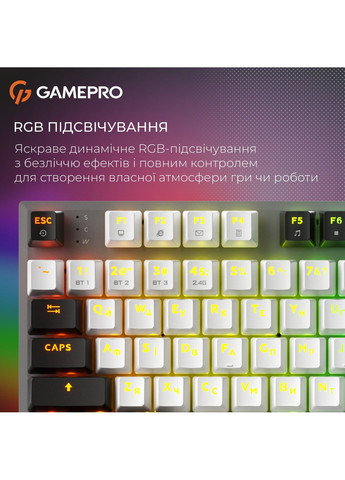 Клавіатура бездротова Genesis Joker Pro MK124G Pro Gray GAMEPRO (369723241)