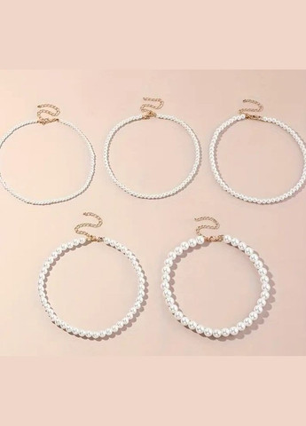 Колье многослойное комплект 5 чокеров No Brand (336546057)