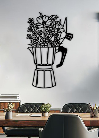 Деревянная картина на кухню, декор в комнату "Арома кофе", стиль минимализм 40х25 см Woodyard (292013370)
