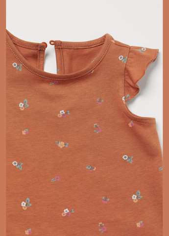 Теракотовий літній комплект (блуза, легінси, пов'язка) H&M