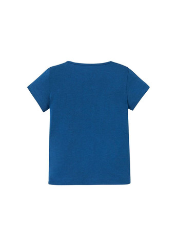 Синя піжама (футболка і шорти) для дівчинки 349605-н синій Lupilu