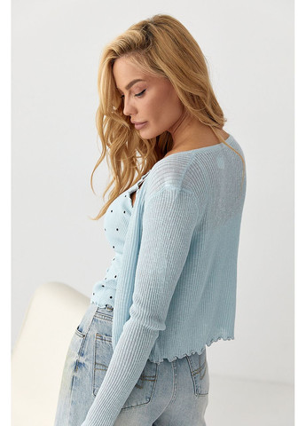 Ажурний кардиган у комплекті з майкою Lurex (350948936)