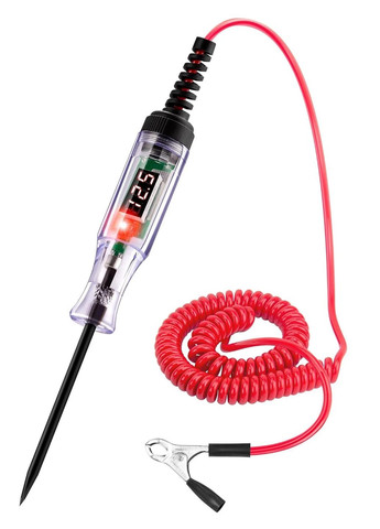 Цифровий автотестер-пробник напруги 3-48V, індикатор для автоелектрики з дисплеєм для авто, мото, ванта (0110) No Brand (352166189)