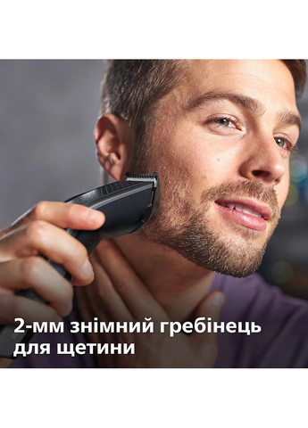 Машинка для стрижки Series 7000, акум., роторный мотор, насадок-3, кейс, ножницы, расческа в компл, сталь, черно-серый Philips (360395683)