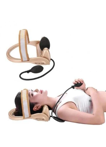 Масажер - тренажер для шиї Сervical vertebra traction G70 для корекції шийного відділу хребта Digital (401306133)
