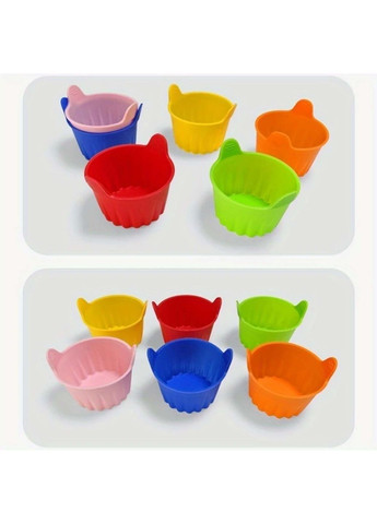 Набір з 10 силіконових порційних форм для випікання кексів і десертів Kitchen Master (338379370)